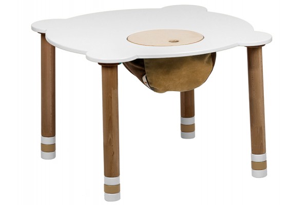 Стіл круглий білий