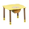 Holz runden Tisch für Kinder (gelb Arbeitsplatte)