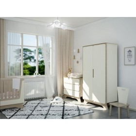 Дитяча Nova Kit білий/натуральне дерево