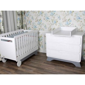 Комплект Nova Bed plus білий/сірий Комплект Nova Bed plus білий/сірий